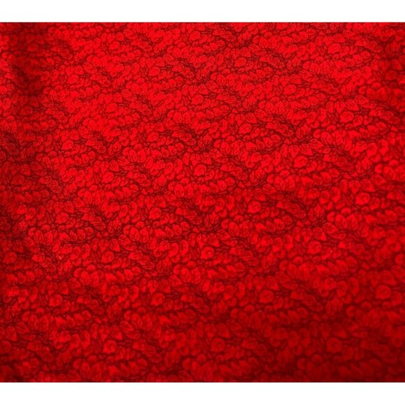 Crimson Print Works Red Floral Cotton Quilting Fabric 1/2 yard - Picture 1 of 10